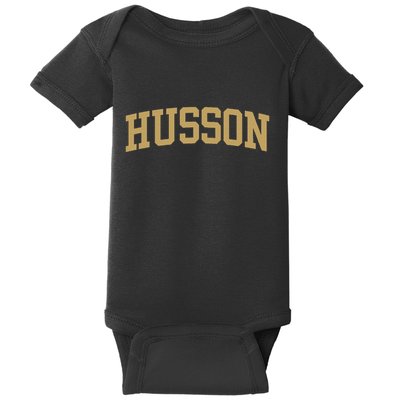 Husson U.N.I.V.E.R.S.I.T.Y Sports Fan Baby Bodysuit