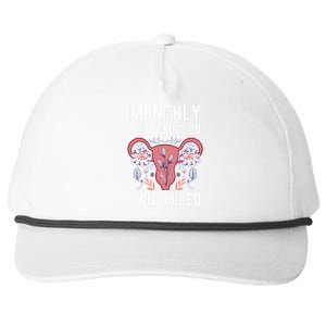 Hysterectomy Uterus Survivor Cervix Surgery Supracervical Snapback Five-Panel Rope Hat