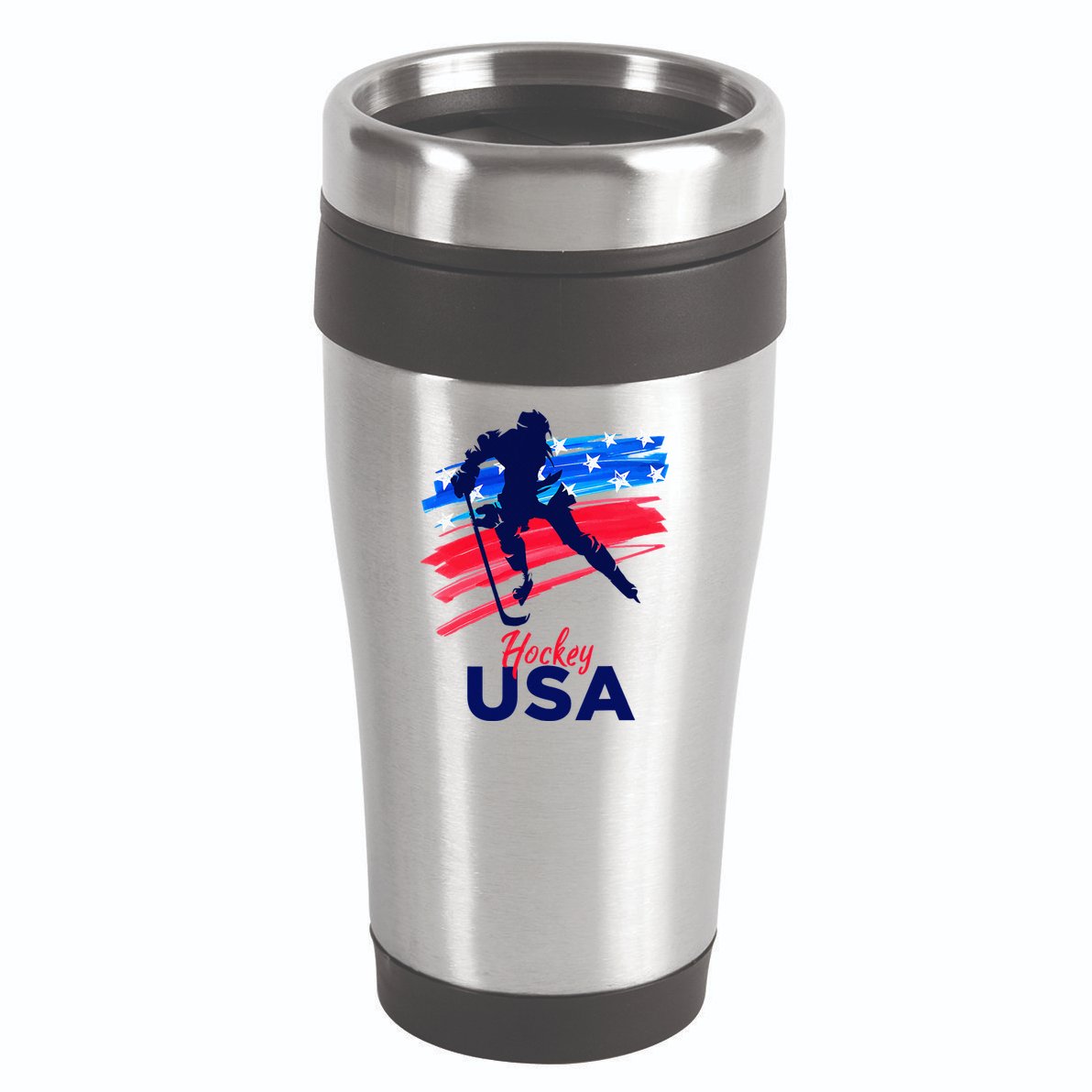 Hockey Usa Support The Team U.S.A Ice Hockey Lover 16oz Travel Tumbler