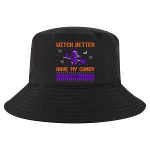 Halloween Ugly Sweater Design Witch Better Have My Candy Funny Gift Cool Comfort Performance Bucket Hat