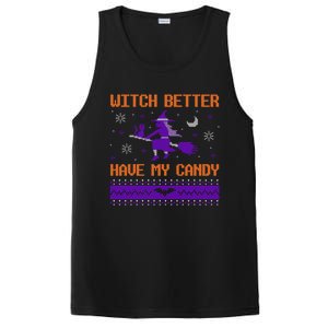 Halloween Ugly Sweater Design Witch Better Have My Candy Funny Gift PosiCharge Competitor Tank