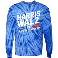 Harriswalz United Stronger Tomorrow Cool Gift Tie-Dye Long Sleeve Shirt