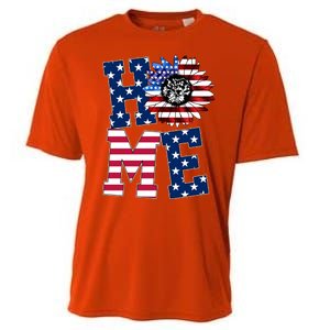 Home USA Sunflower Independence Day Celebration Cooling Performance Crew T-Shirt