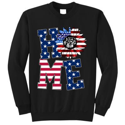 Home USA Sunflower Independence Day Celebration Sweatshirt