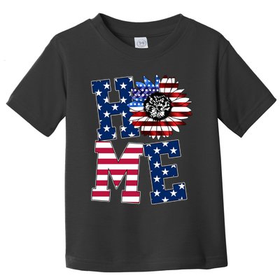 Home USA Sunflower Independence Day Celebration Toddler T-Shirt