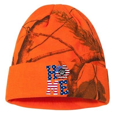 Home USA Sunflower Independence Day Celebration Kati Licensed 12" Camo Beanie