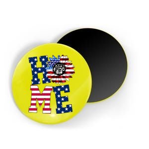 Home USA Sunflower Independence Day Celebration Magnet