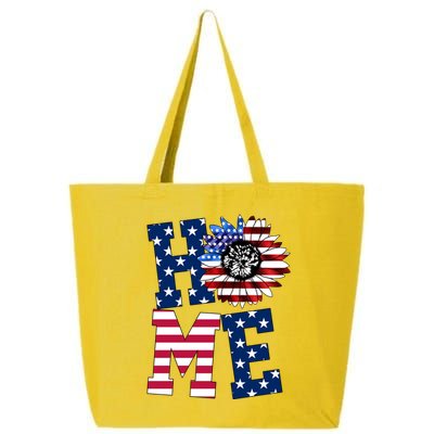 Home USA Sunflower Independence Day Celebration 25L Jumbo Tote
