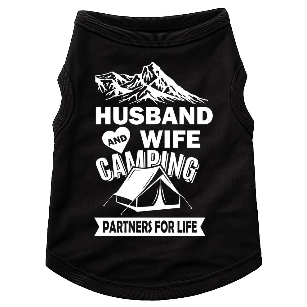 Husband And Wife Camping Partners For life Doggie Tank