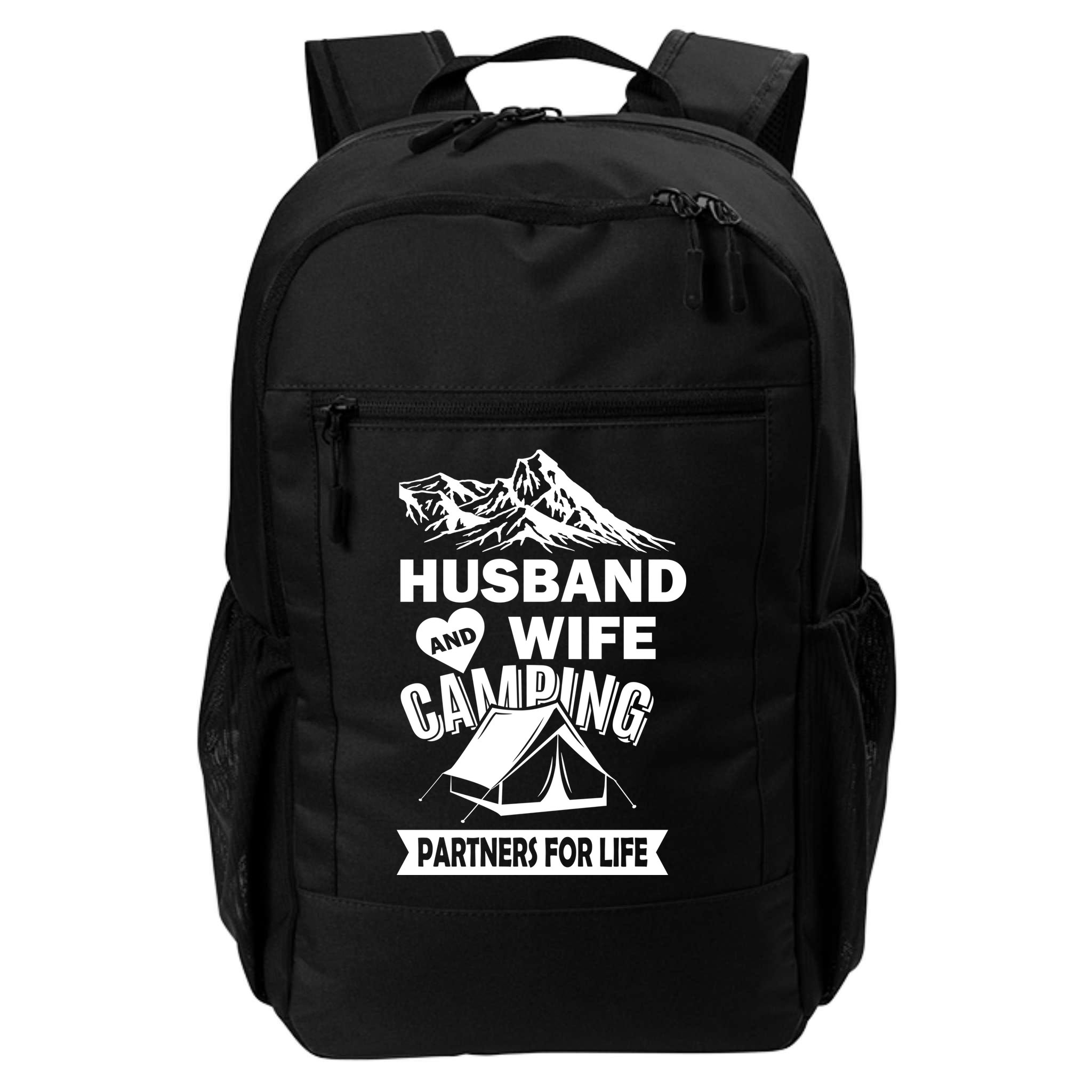 Husband And Wife Camping Partners For life Backpack
