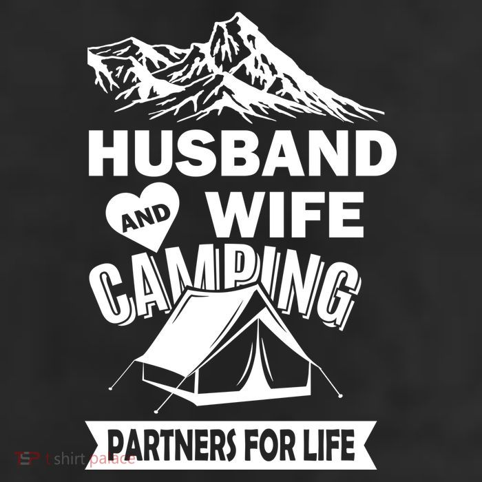 Husband And Wife Camping Partners For life Trucker Hat