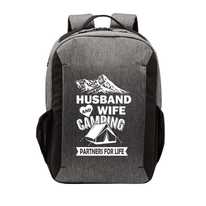 Husband And Wife Camping Partners For life Vector Backpack