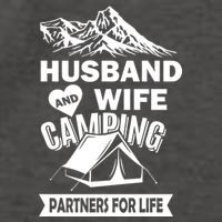 Husband And Wife Camping Partners For life Vector Backpack