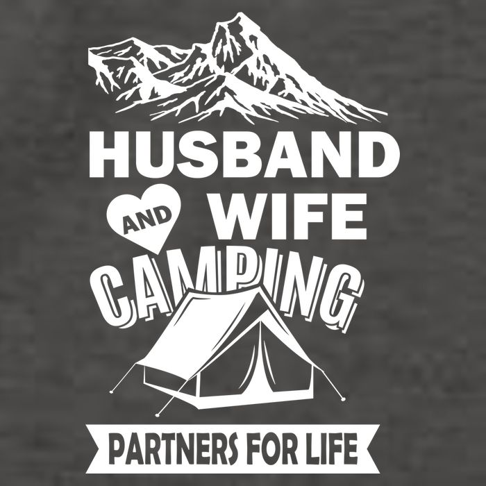 Husband And Wife Camping Partners For life Vector Backpack