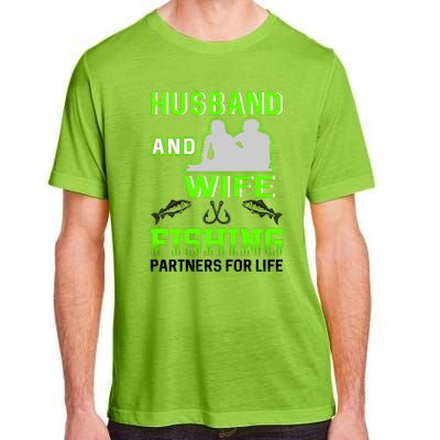 Husband and Wife Fishing Partners for Life Adult ChromaSoft Performance T-Shirt