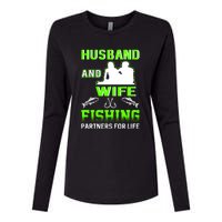 Husband and Wife Fishing Partners for Life Womens Cotton Relaxed Long Sleeve T-Shirt