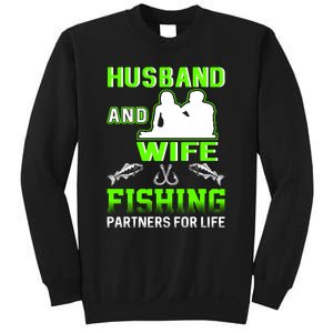 Husband and Wife Fishing Partners for Life Sweatshirt