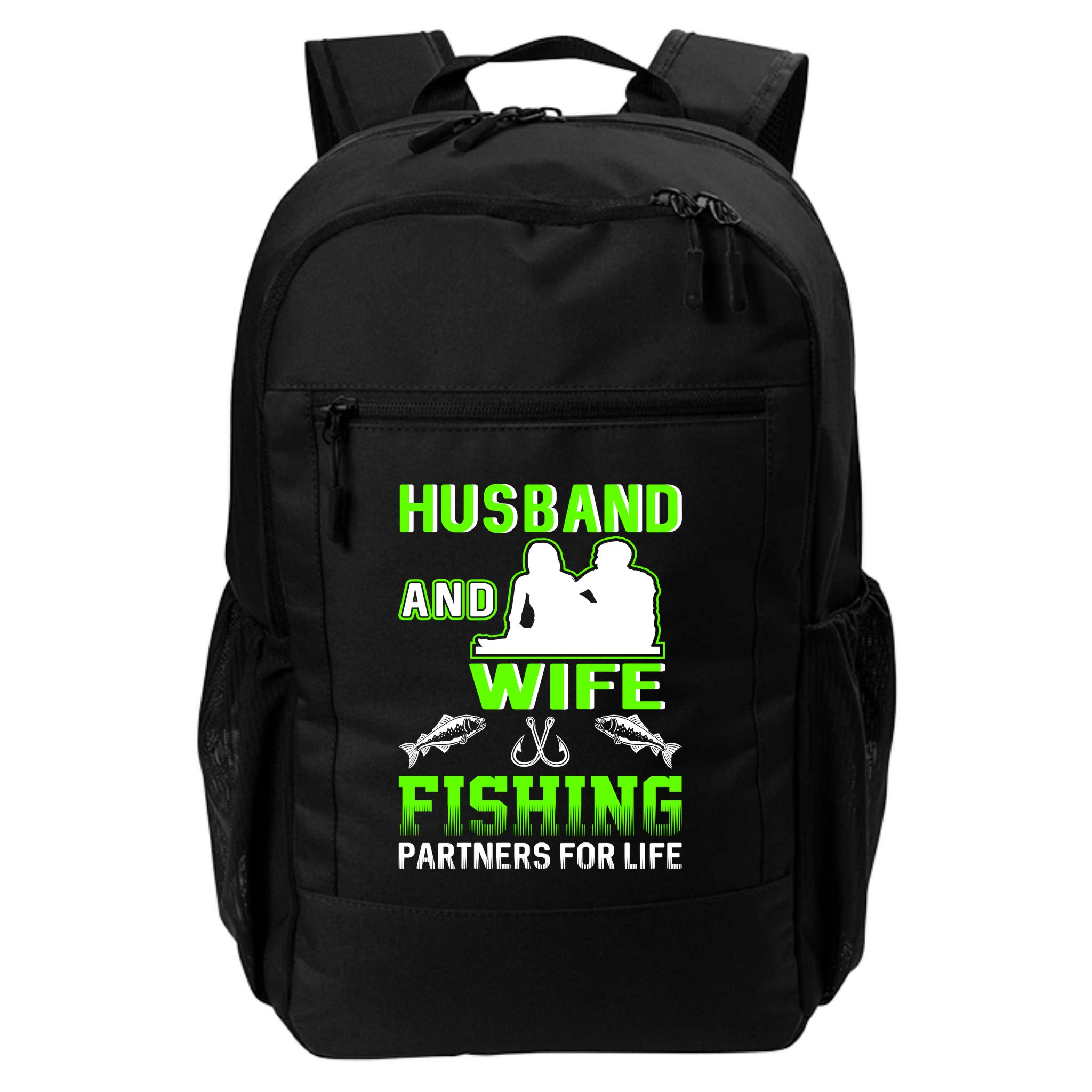 Husband and Wife Fishing Partners for Life Backpack
