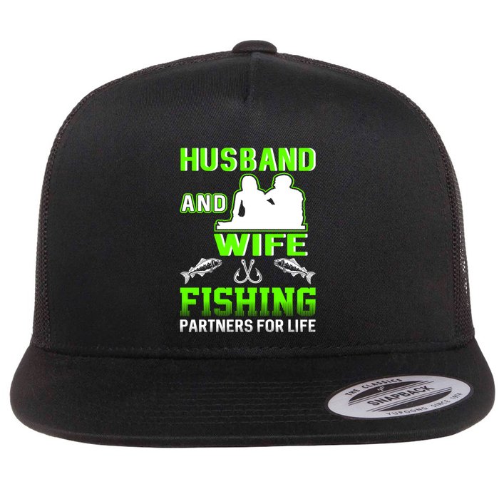 Husband and Wife Fishing Partners for Life Flatbill Hat