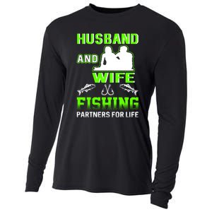 Husband and Wife Fishing Partners for Life Cooling Performance Long Sleeve Crew