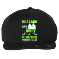 Husband and Wife Fishing Partners for Life Wool Snapback Cap