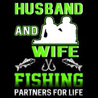 Husband and Wife Fishing Partners for Life Wool Snapback Cap