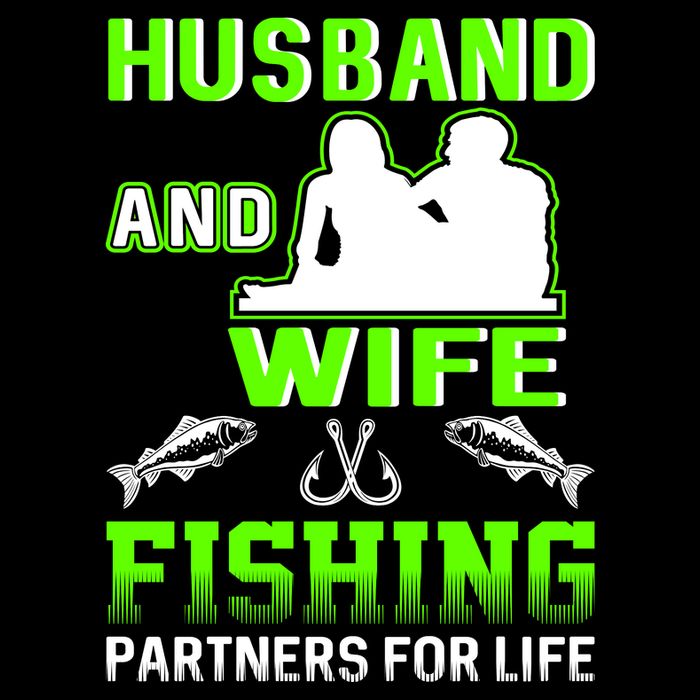 Husband and Wife Fishing Partners for Life Wool Snapback Cap