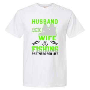 Husband and Wife Fishing Partners for Life Garment-Dyed Heavyweight T-Shirt