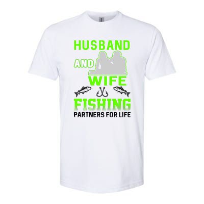 Husband and Wife Fishing Partners for Life Softstyle® CVC T-Shirt