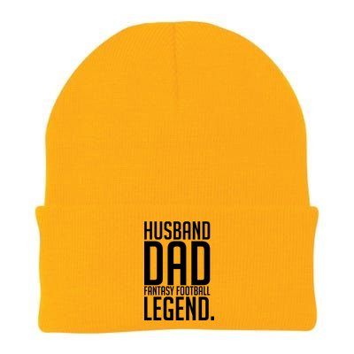 Husband Dad Fantasy Football Legend Knit Cap Winter Beanie