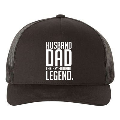 Husband Dad Fantasy Football Legend Yupoong Adult 5-Panel Trucker Hat