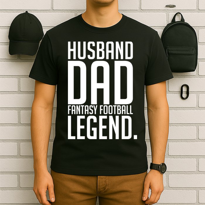 Husband Dad Fantasy Football Legend T-Shirt