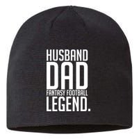 Husband Dad Fantasy Football Legend Sustainable Beanie