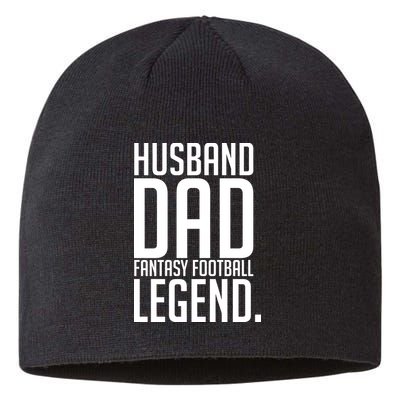 Husband Dad Fantasy Football Legend Sustainable Beanie