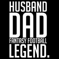 Husband Dad Fantasy Football Legend Women's V-Neck T-Shirt