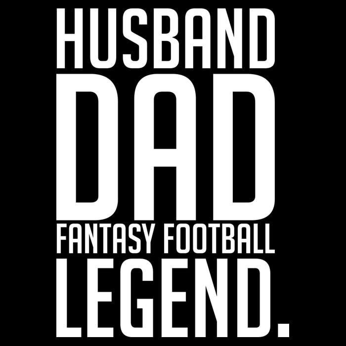 Husband Dad Fantasy Football Legend Women's V-Neck T-Shirt