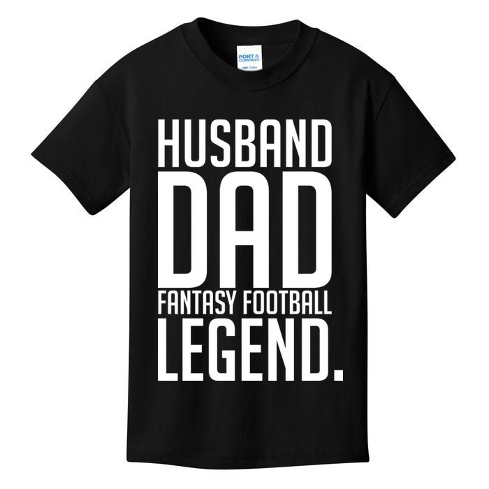 Husband Dad Fantasy Football Legend Kids T-Shirt