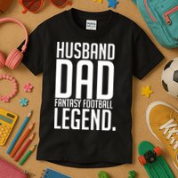 Husband Dad Fantasy Football Legend Kids T-Shirt