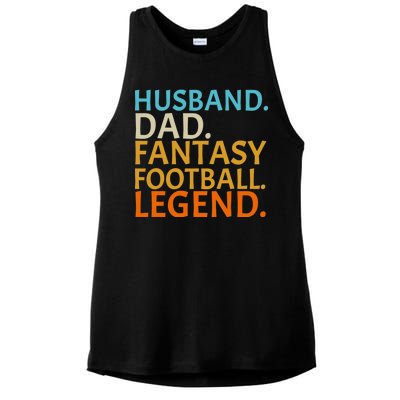 Husband Dad Fantasy Football Legend1 Ladies PosiCharge Tri-Blend Wicking Tank