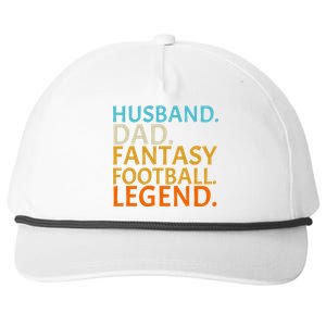 Husband Dad Fantasy Football Legend1 Snapback Five-Panel Rope Hat