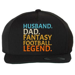 Husband Dad Fantasy Football Legend1 Wool Snapback Cap