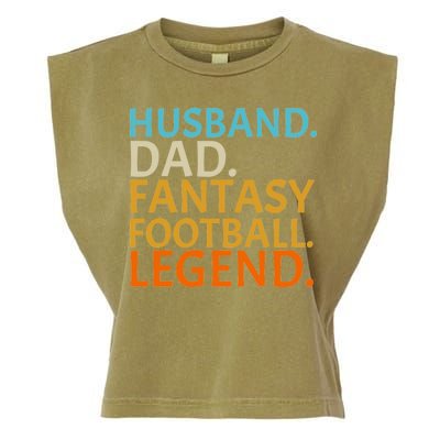 Husband Dad Fantasy Football Legend1 Garment-Dyed Women's Muscle Tee