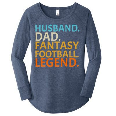 Husband Dad Fantasy Football Legend1 Women's Perfect Tri Tunic Long Sleeve Shirt