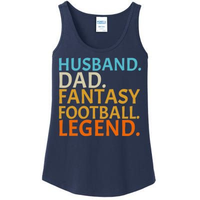 Husband Dad Fantasy Football Legend1 Ladies Essential Tank