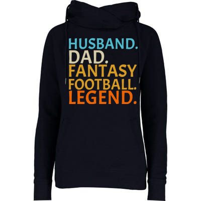 Husband Dad Fantasy Football Legend1 Womens Funnel Neck Pullover Hood