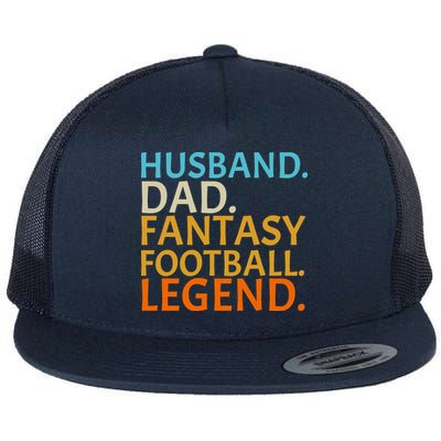 Husband Dad Fantasy Football Legend1 Flatbill Hat