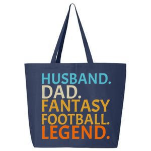 Husband Dad Fantasy Football Legend1 25L Jumbo Tote