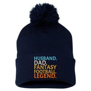 Husband Dad Fantasy Football Legend1 Pom Pom 12in Knit Beanie