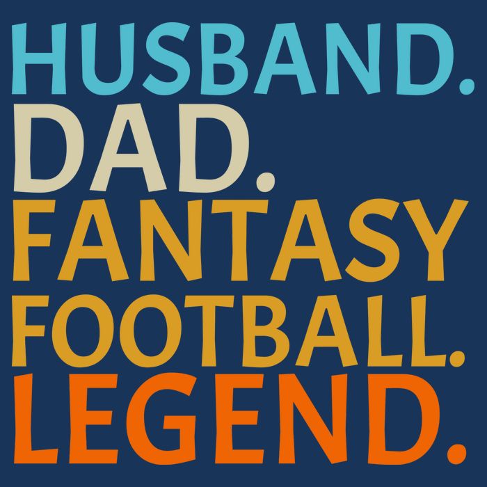 Husband Dad Fantasy Football Legend1 Tie-Dye T-Shirt