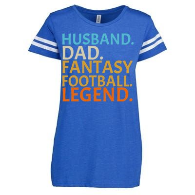 Husband Dad Fantasy Football Legend1 Enza Ladies Jersey Football T-Shirt